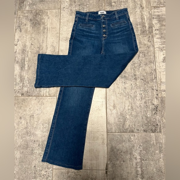 PAIGE Denim Leenah--Soraya, High Waisted, Sleek Wide Leg, Vintage Inspired SZ 27 - Picture 5 of 8